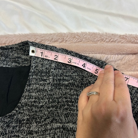 J. Jill Tweed Wool Blend Charcoal Blazer - Picture 10 of 12